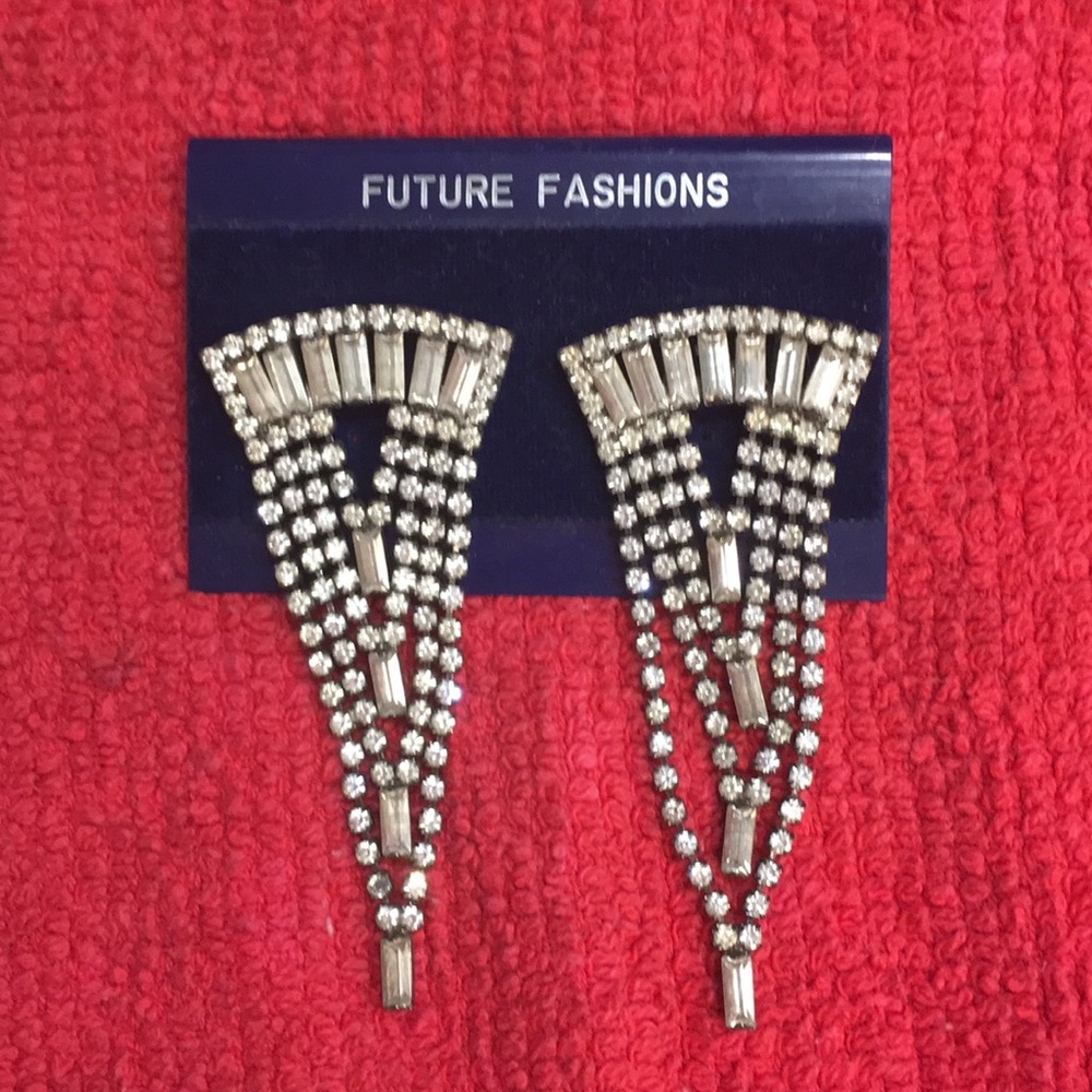 Vintage Rhinestone Earrings